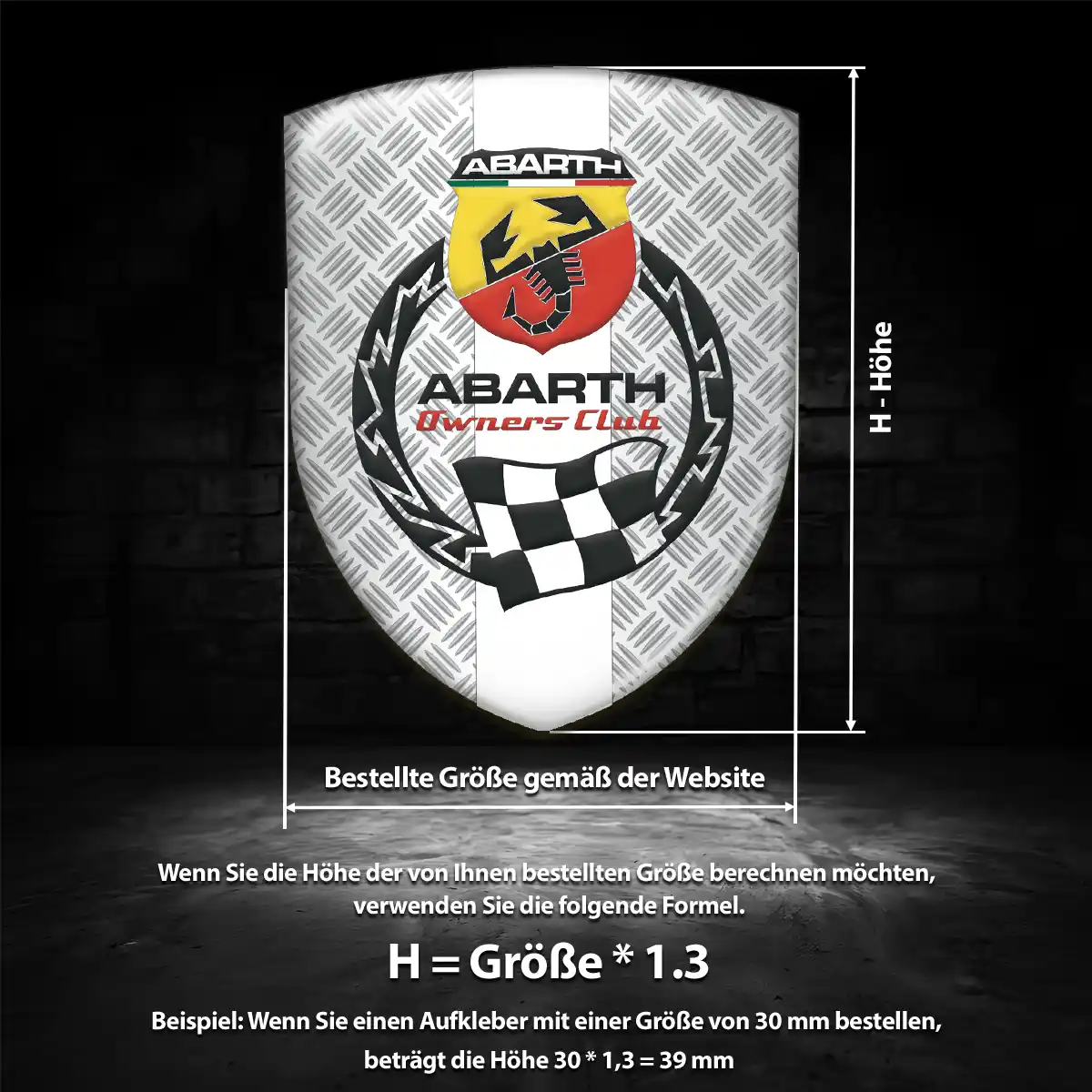 Abarth Emblem Wappen Modernes Design