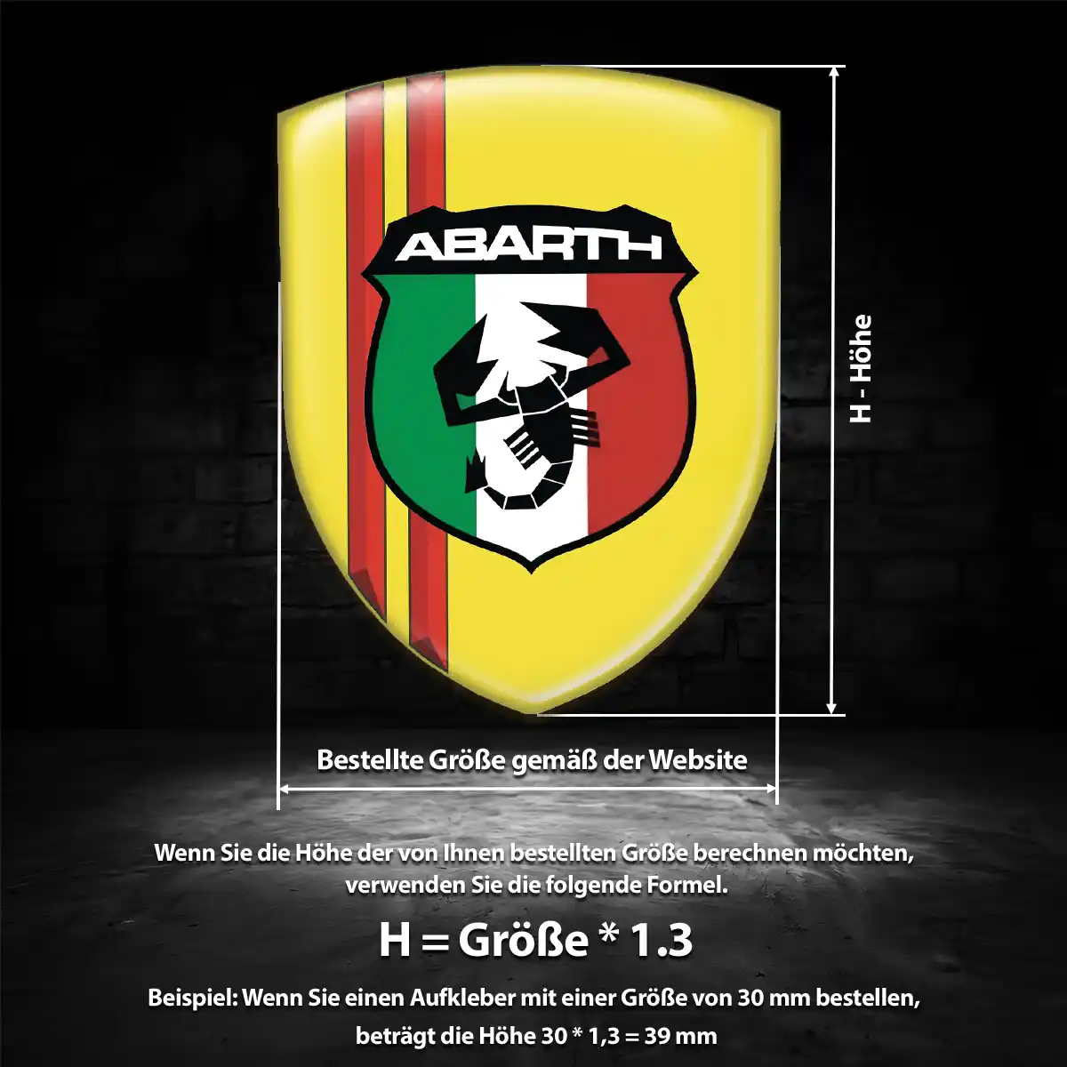 Abarth Emblem Wappen Premium-Edition