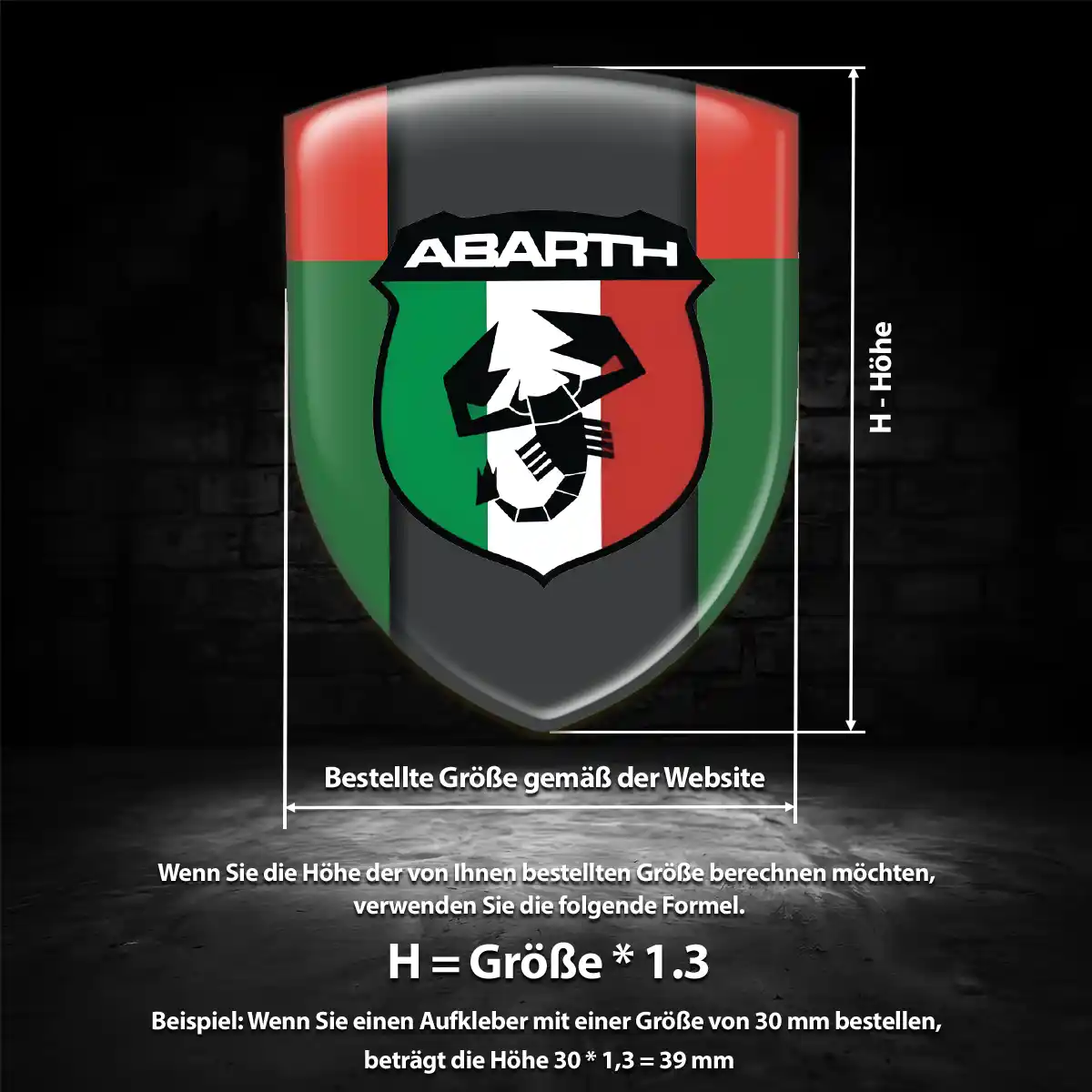 Abarth Emblem Wappen Premiumqualität