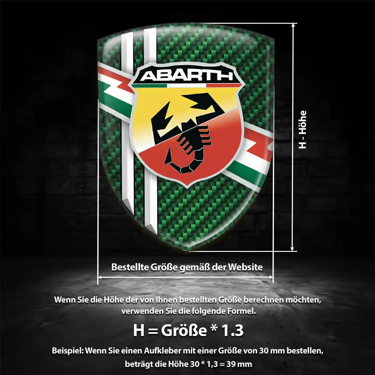Abarth Emblem Wappen Tuningfahrzeug