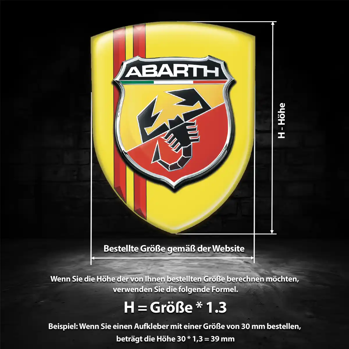 Abarth Embleme Ausdrucksstarkes Design