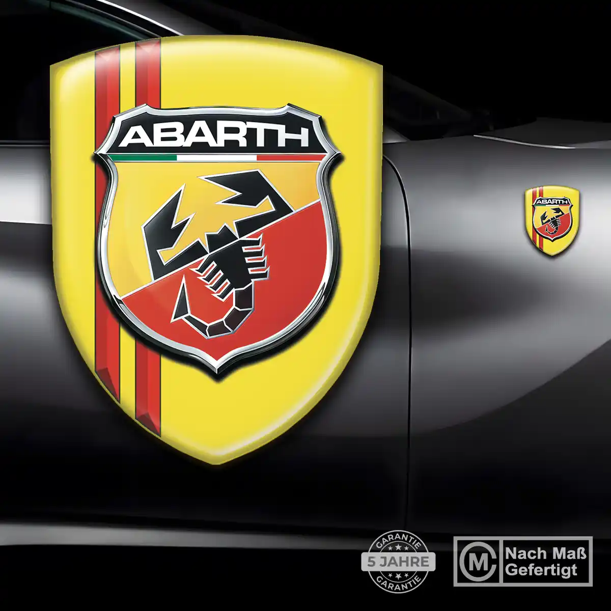 Abarth Embleme Ausdrucksstarkes Design
