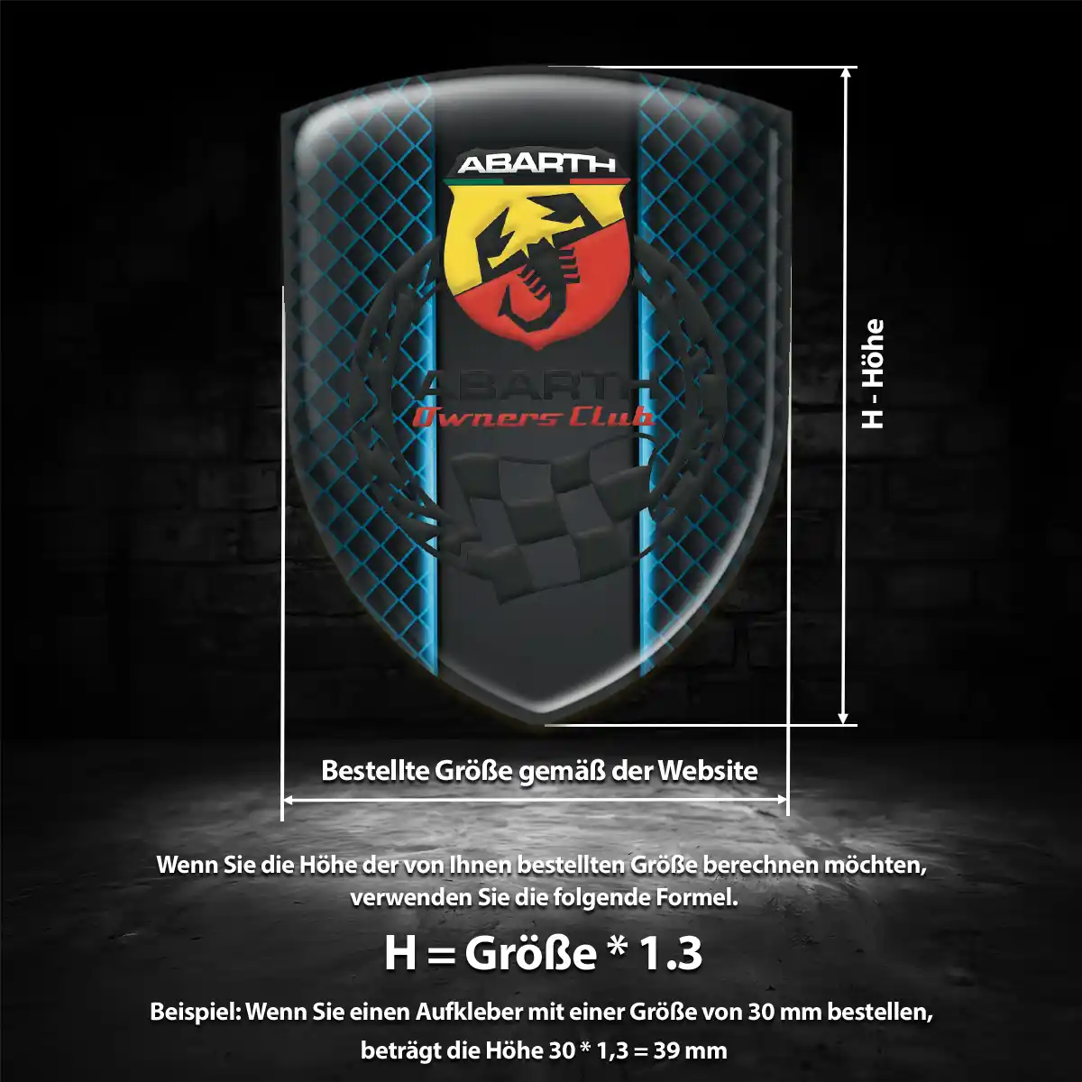 Abarth Embleme Auto Ausdrucksstarkes Design