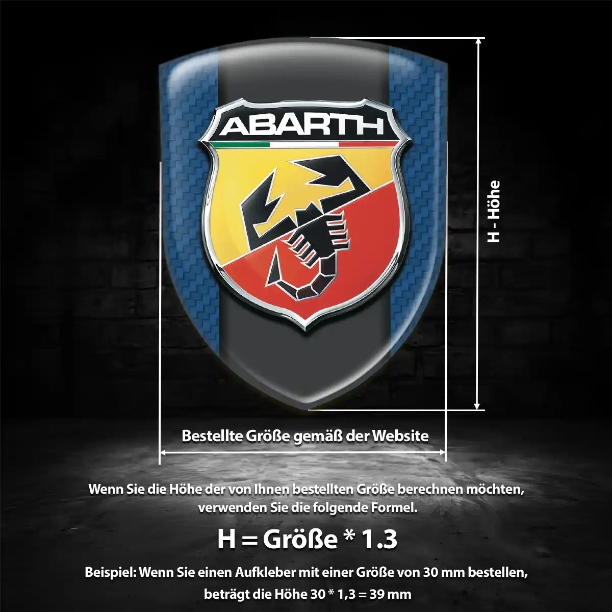 Abarth Embleme Auto Edles Design