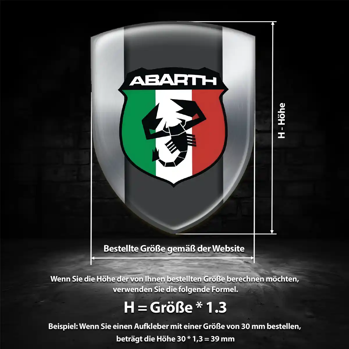 Abarth Embleme Auto Hochwertiges Harz