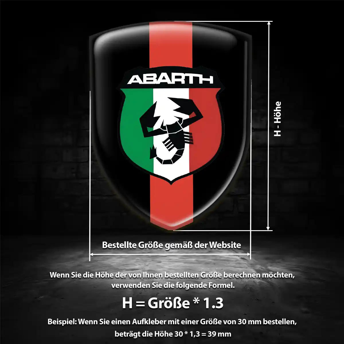 Abarth Embleme Auto Hohe Qualität
