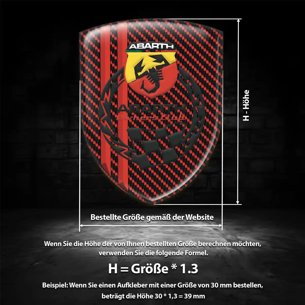 Abarth Embleme Auto Limitierte Auflage