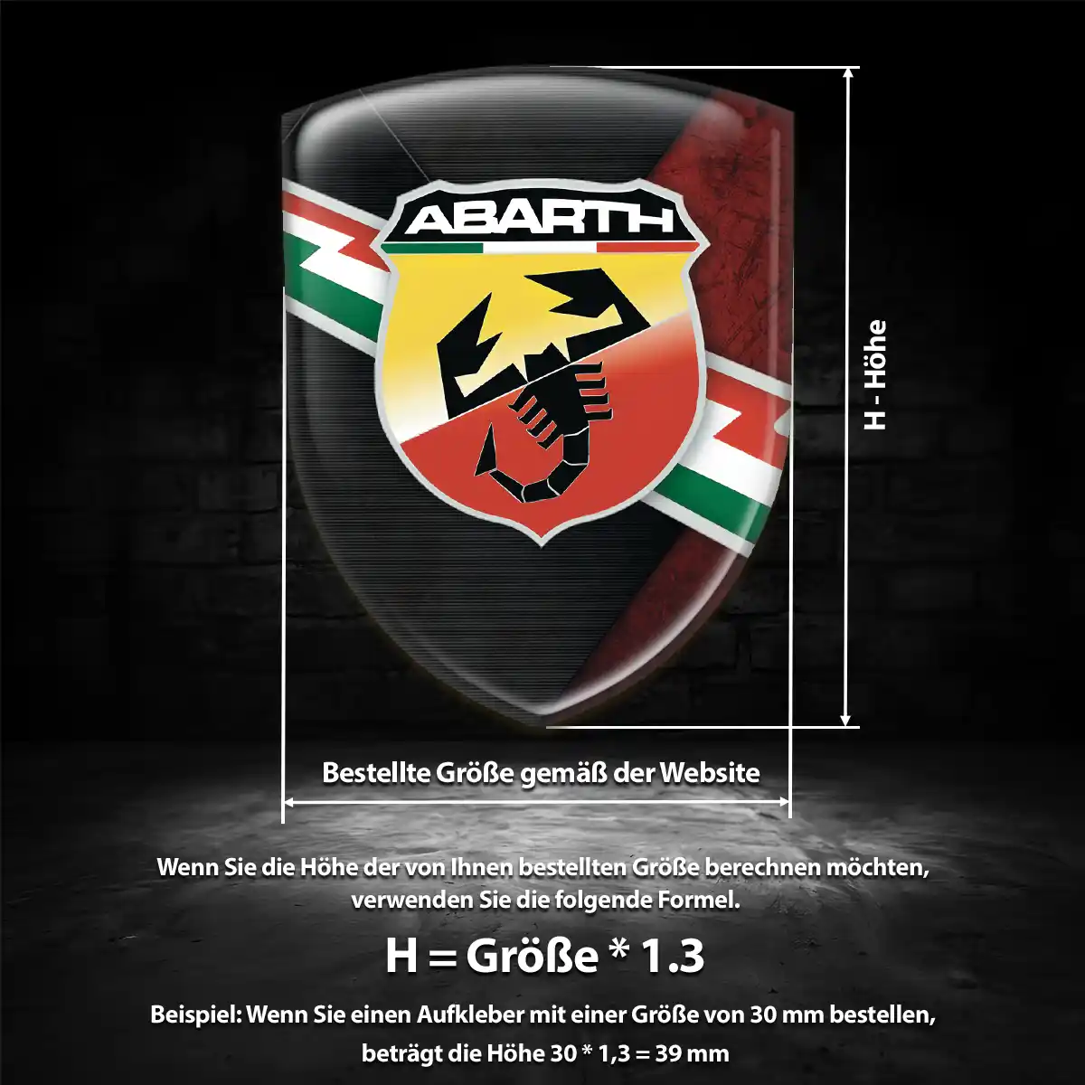 Abarth Embleme Auto Luxus-Edition