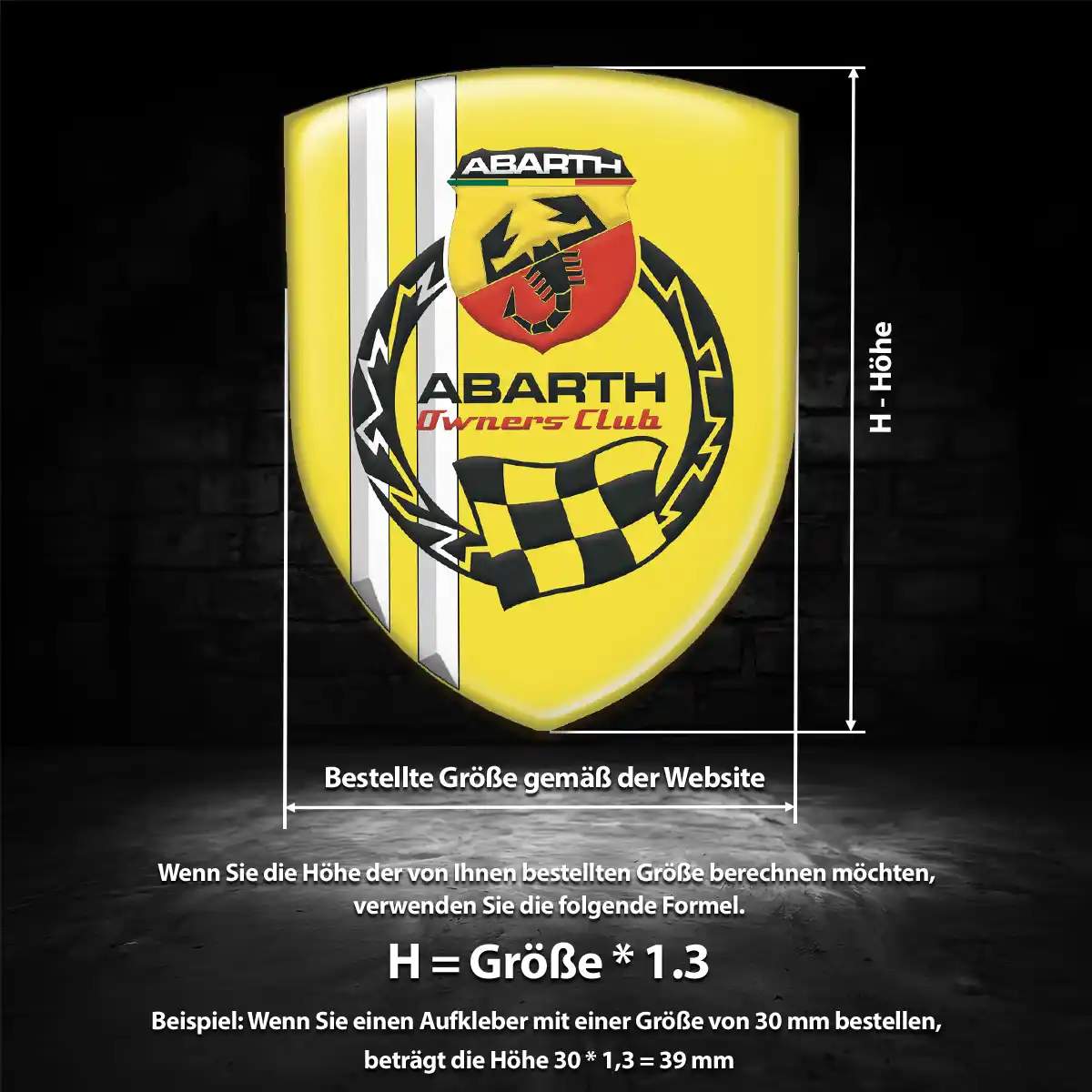 Abarth Embleme Auto Premium-Edition