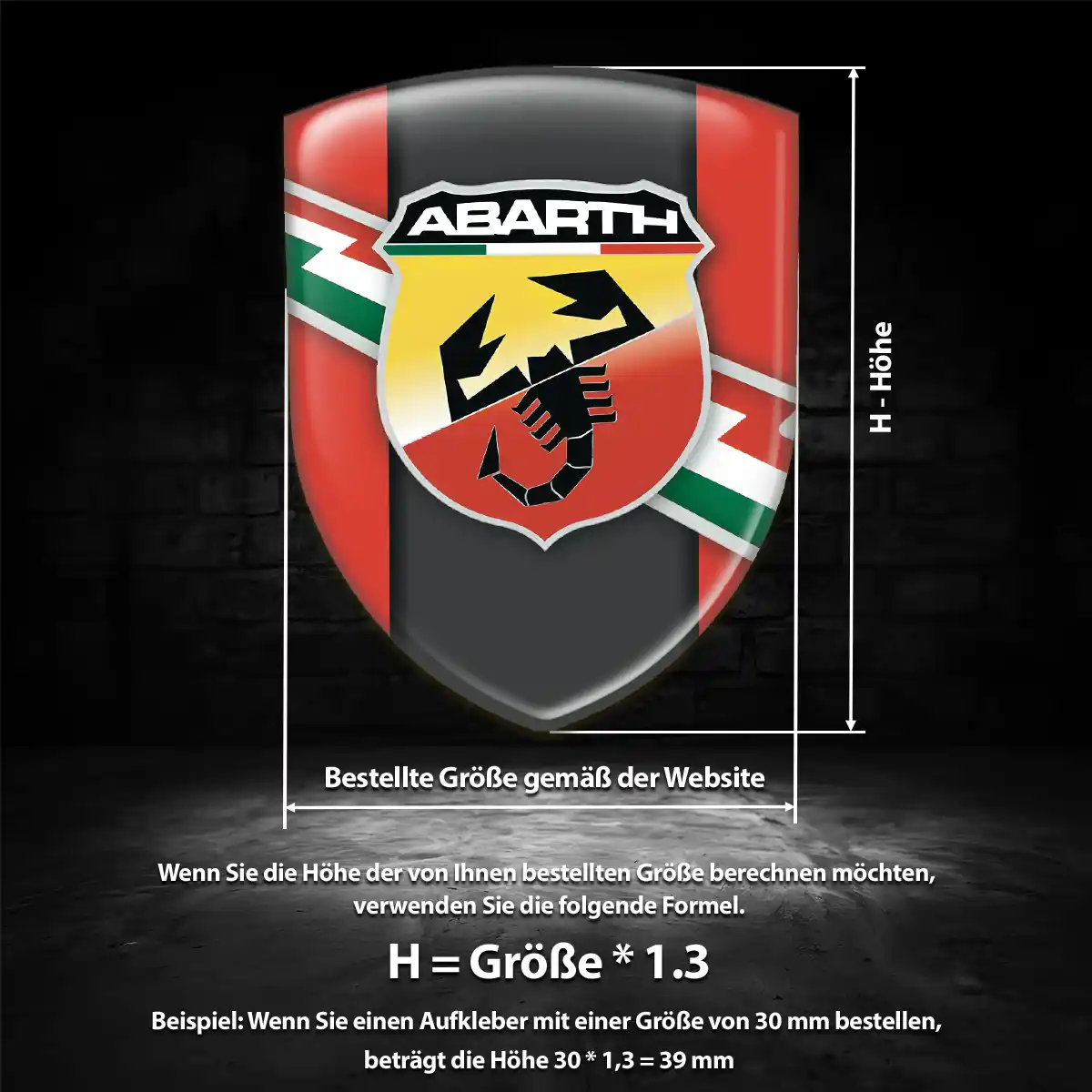 Abarth Embleme Auto Spitzenqualität
