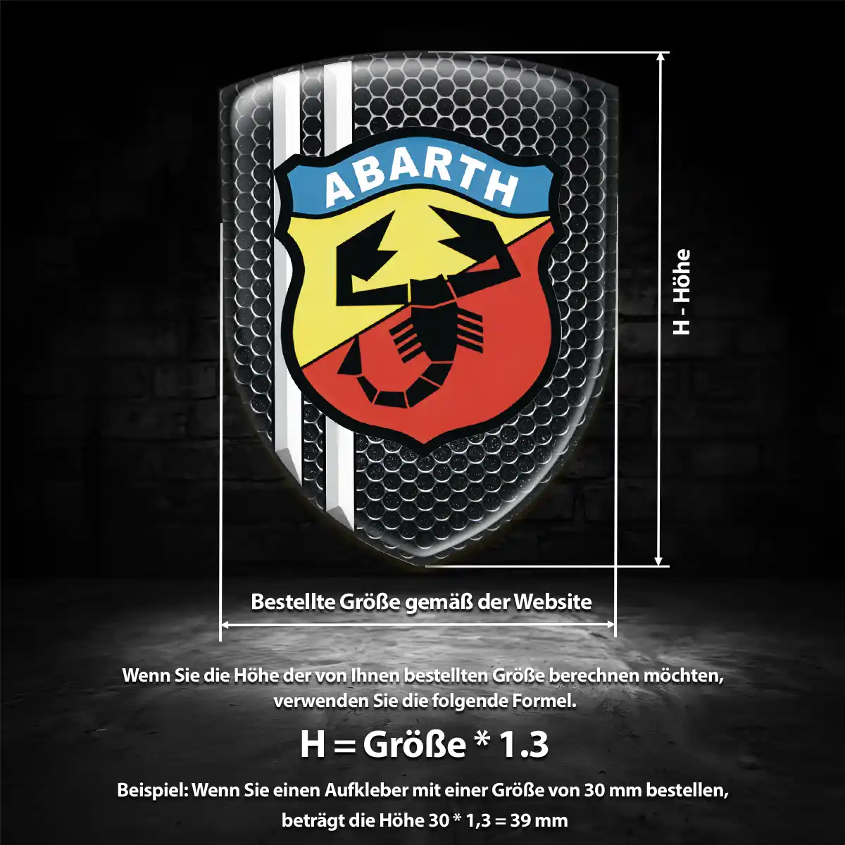 Abarth Embleme Auto Tuningfahrzeug