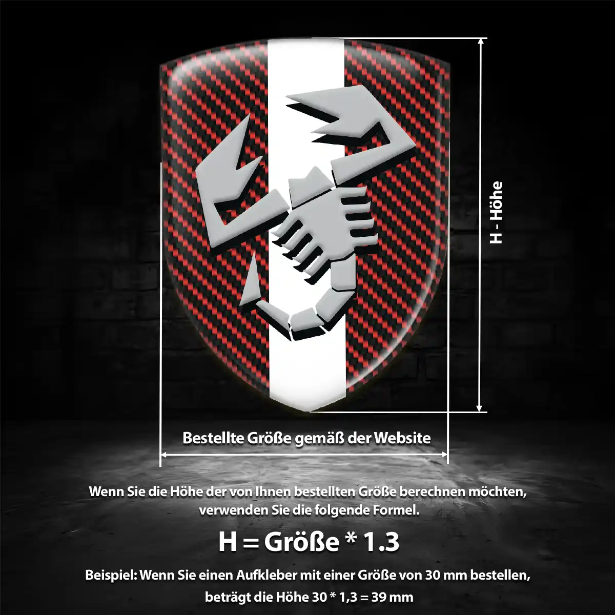 Abarth Embleme Überzeugende Qualität
