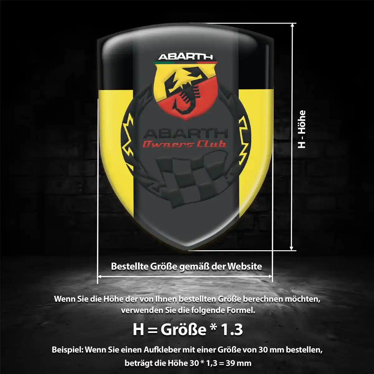 Abarth Embleme Höchste Qualität