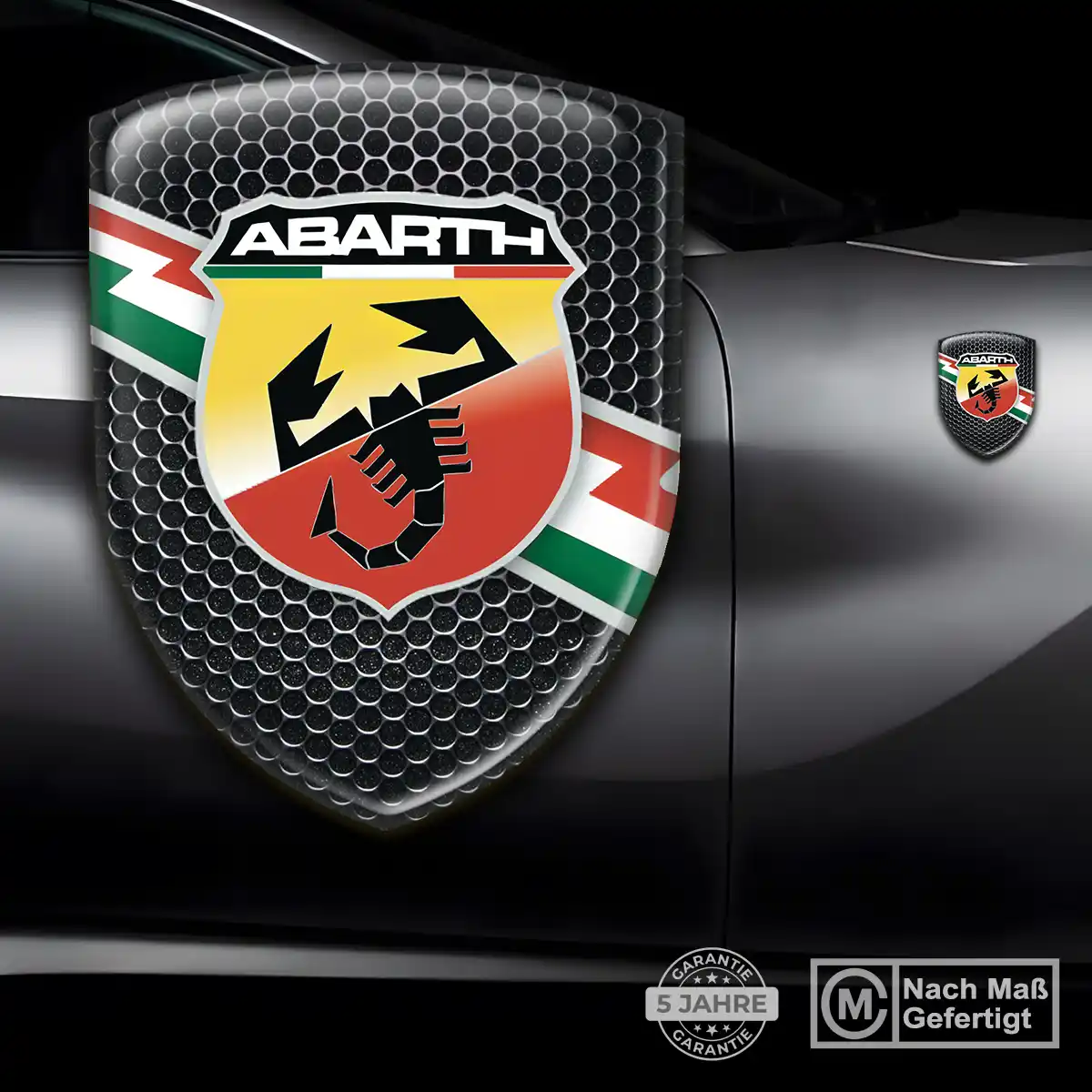 Abarth Embleme Hochwertiges Harz