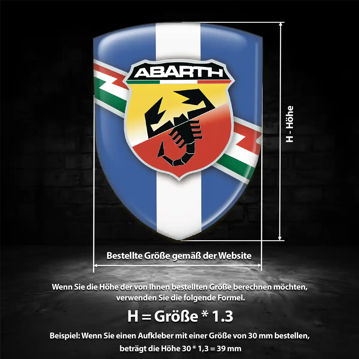 Abarth Embleme Hohe Qualität