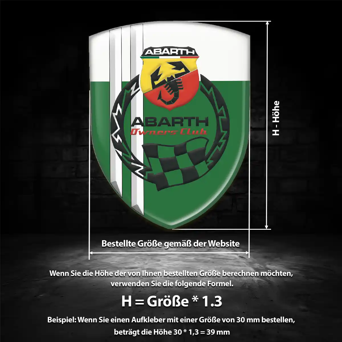 Abarth Embleme Modernes Design