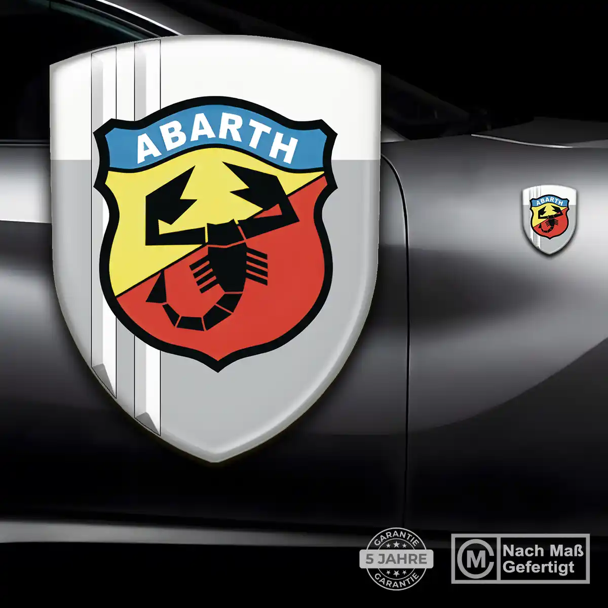 Abarth Embleme Silikon Aufkleber Auto Interieurdesign