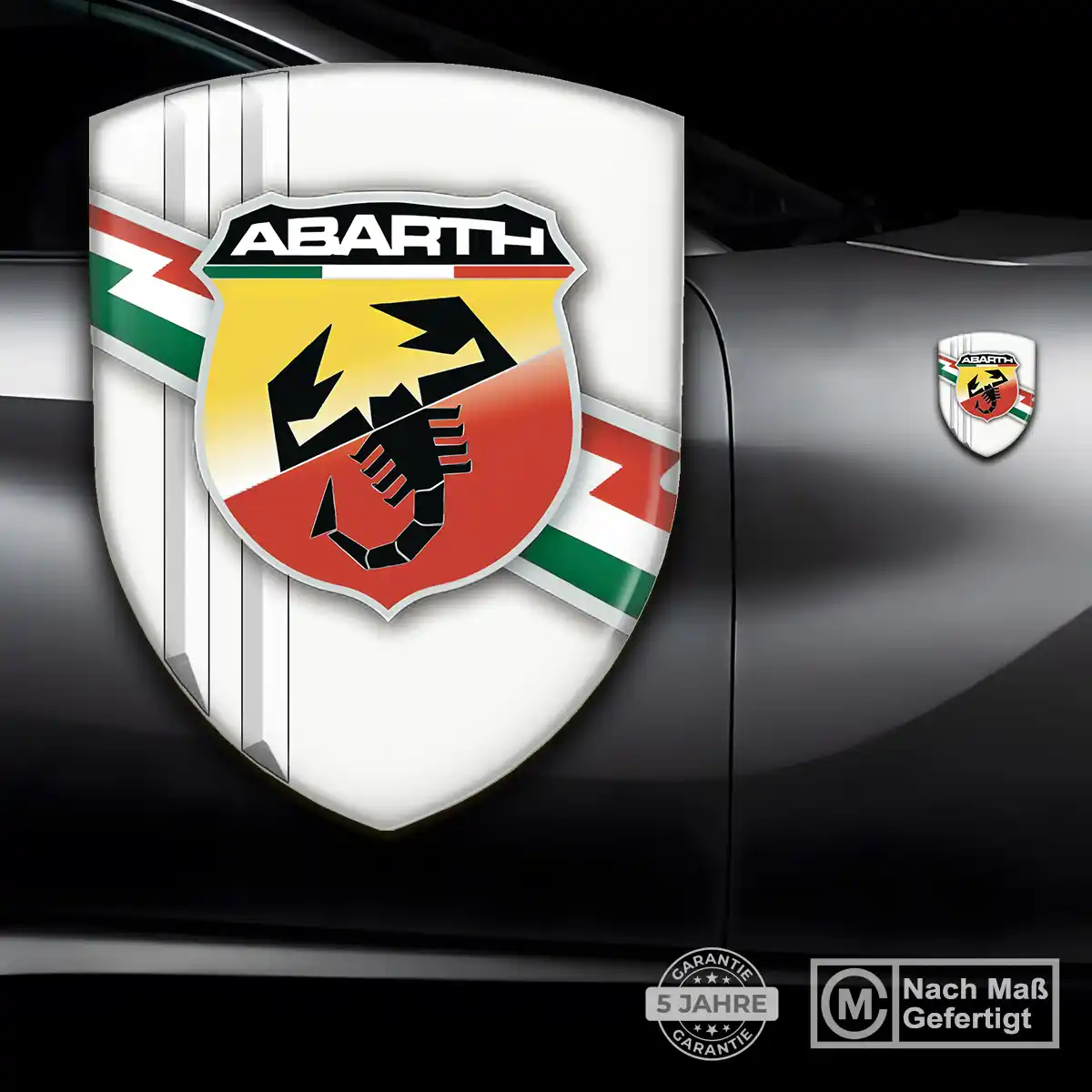 Abarth Embleme Silikon Aufkleber Auto Luxus-Edition