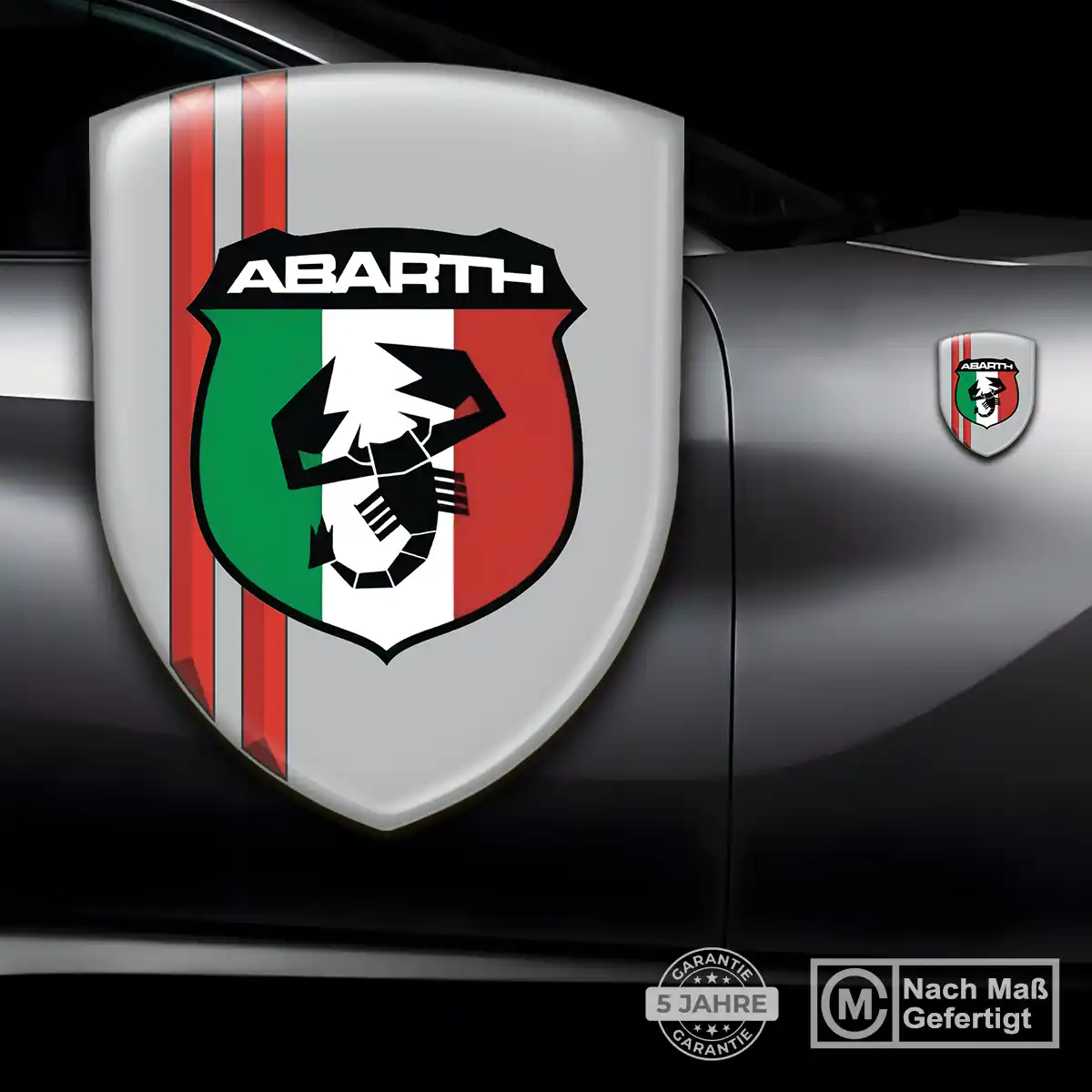 Abarth Embleme Silikon Aufkleber Exterieurdesign