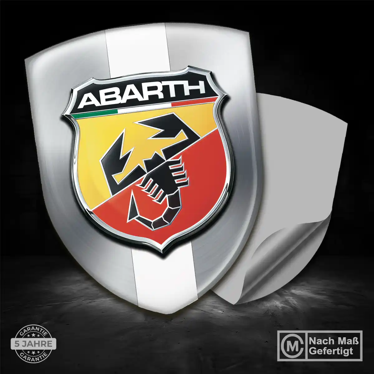 Abarth Embleme Silikon Aufkleber Interieurdesign