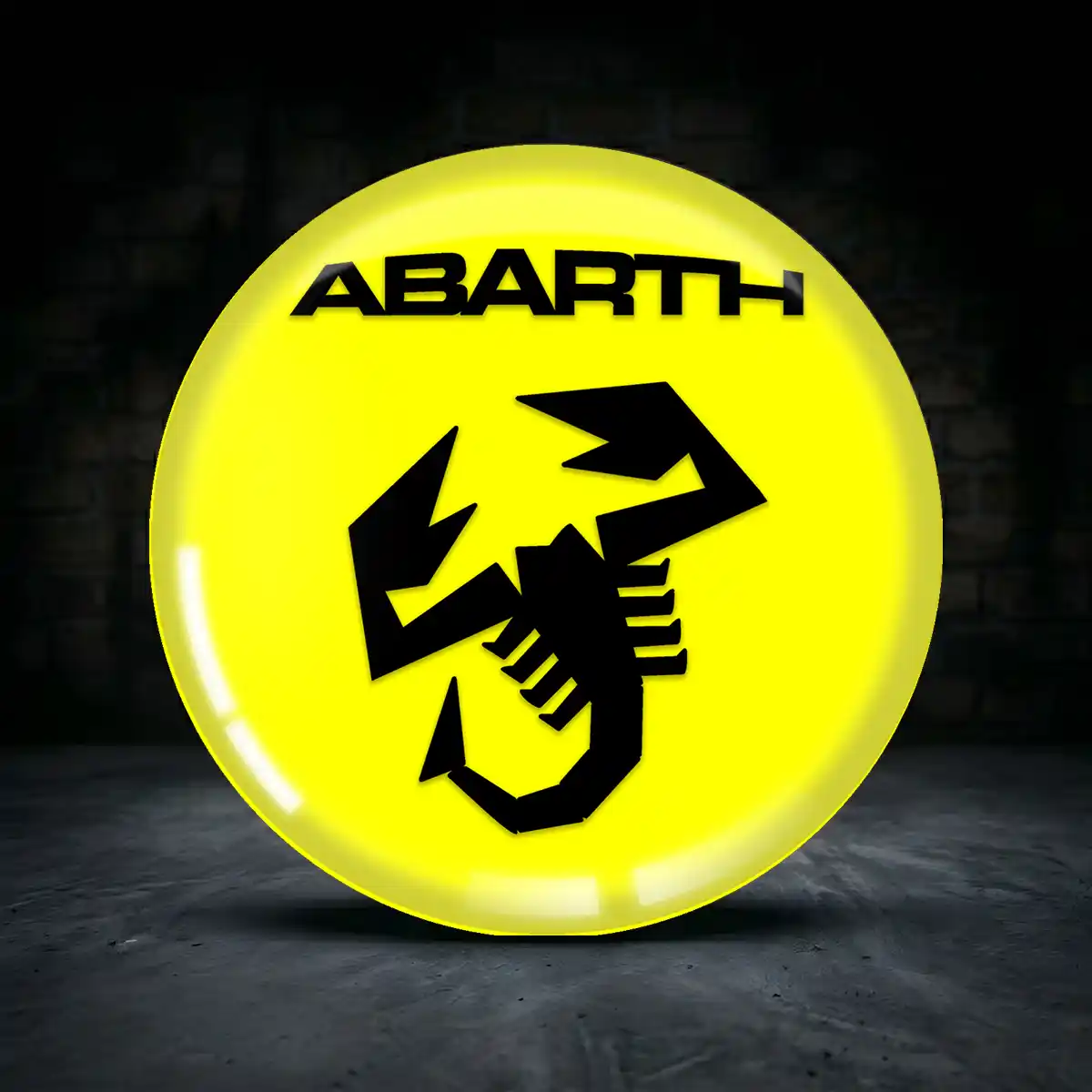 Abarth Embleme Silikon Aufkleber Premiumqualität