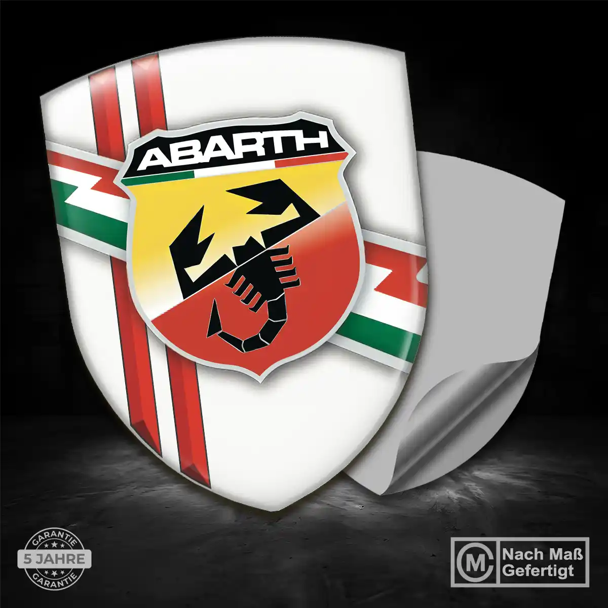 Abarth Embleme Silikon Aufkleber Spitzenqualität