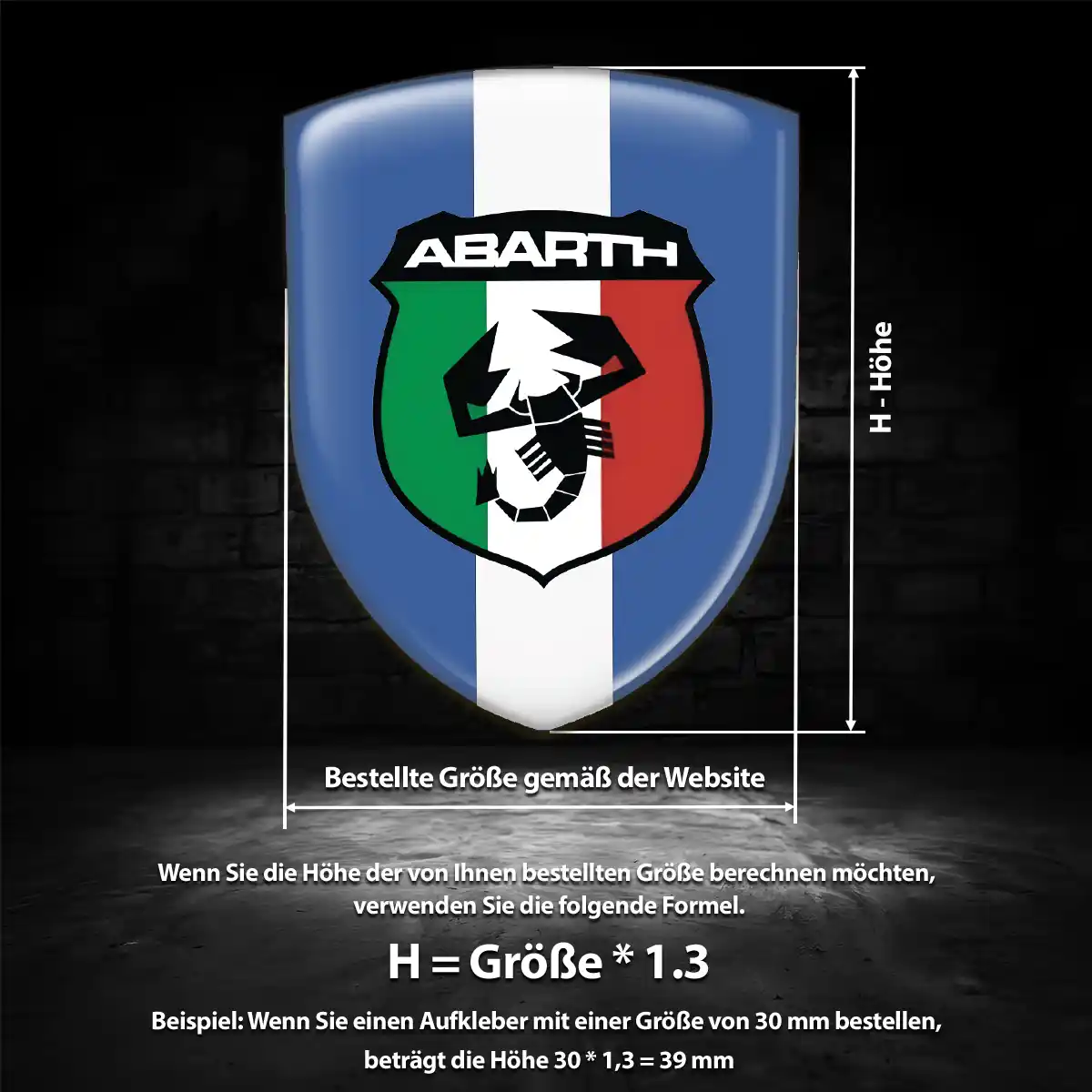 Abarth Embleme Tuningfahrzeug
