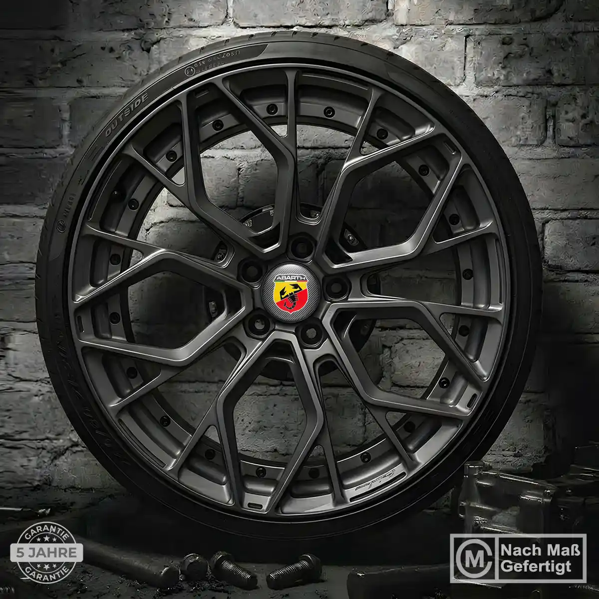 Abarth Felgenemblem Aufkleber Stilvolles Design