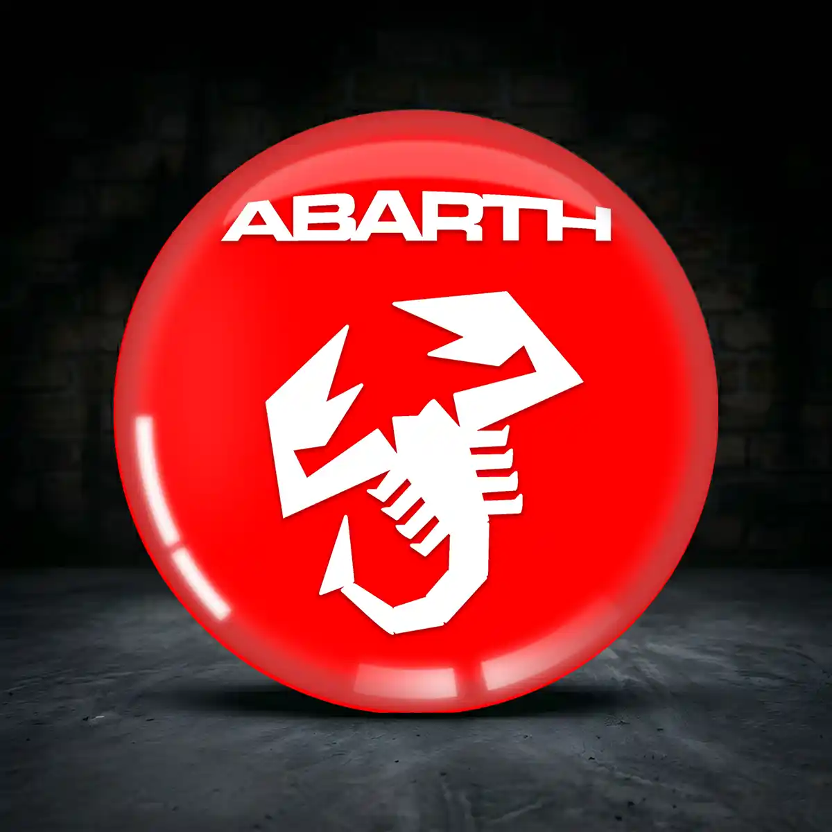 Abarth Rad Mitte Aufkleber Radkappen Premium-Edition