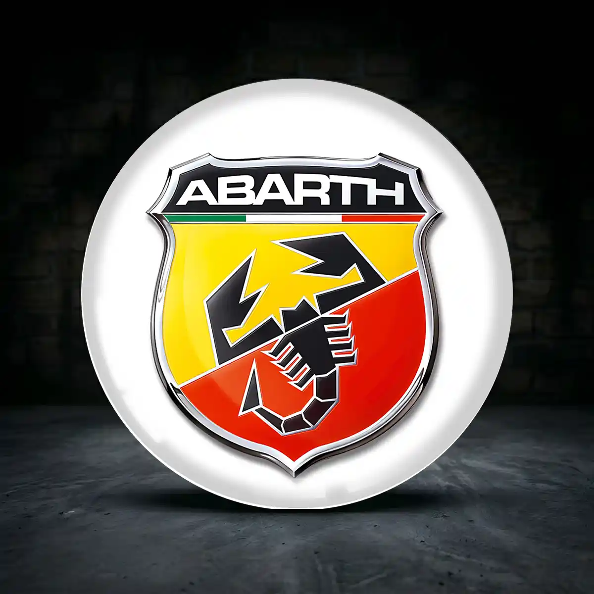 Abarth Rad Mitte Aufkleber Radkappen Stilvolles Design