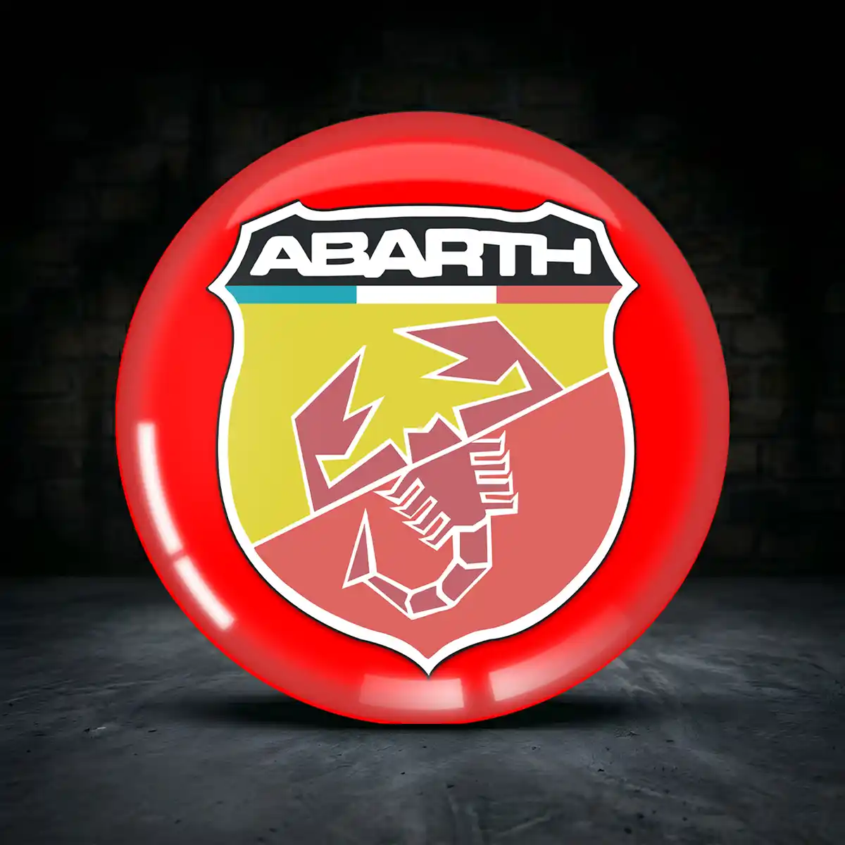 Abarth Radmitte Aufkleber Nabendeckel Stilvolles Design