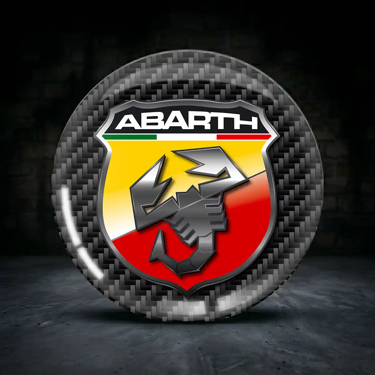 Abarth Radmitte Aufkleber Stilvolles Design