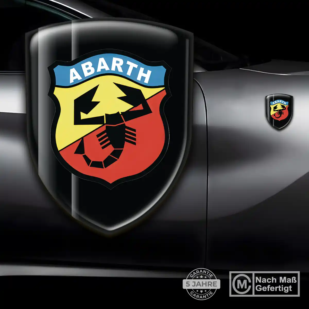 Abarth Silikon Aufkleber Anspruchsvolles Design