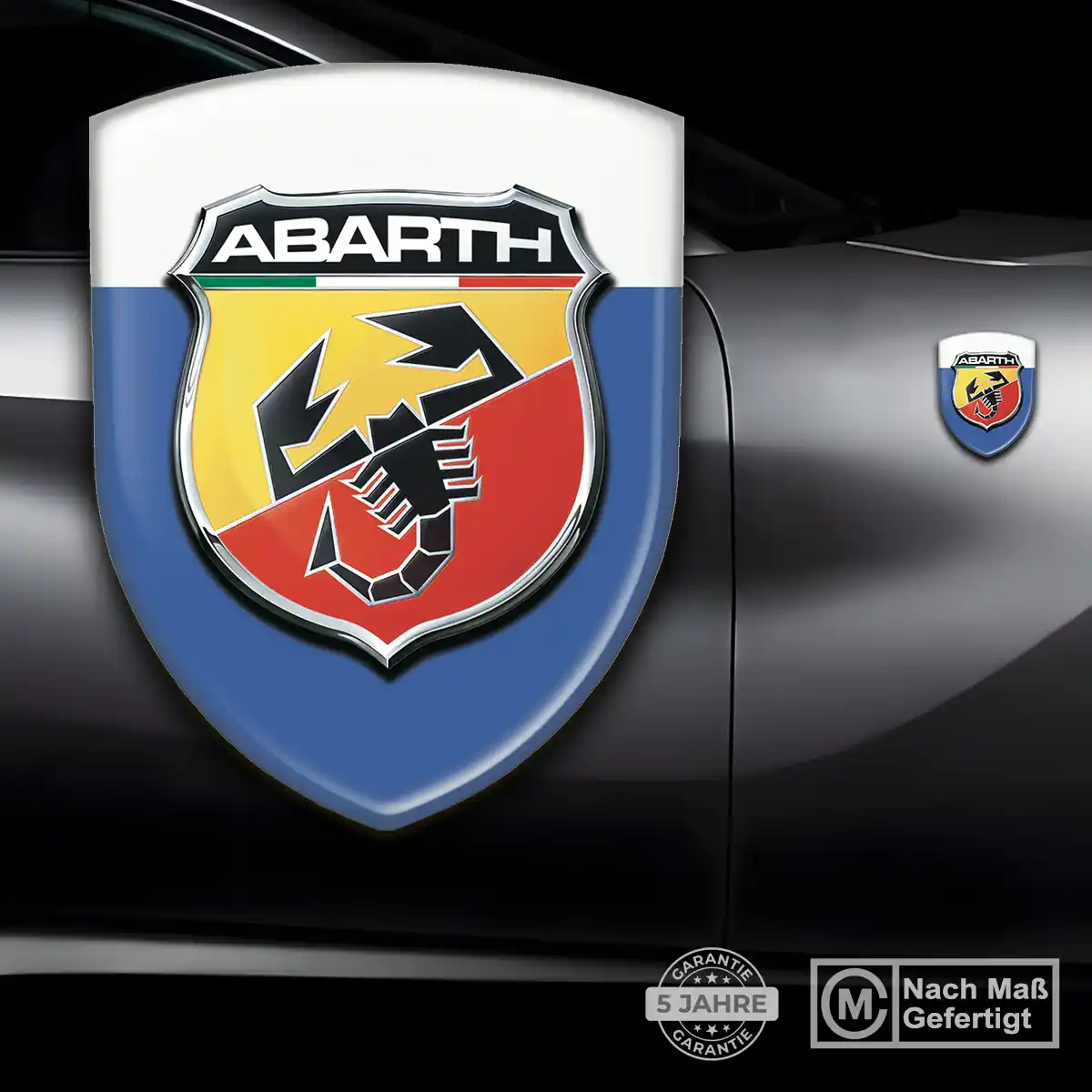 Abarth Silikon Aufkleber Ausdrucksstarkes Design