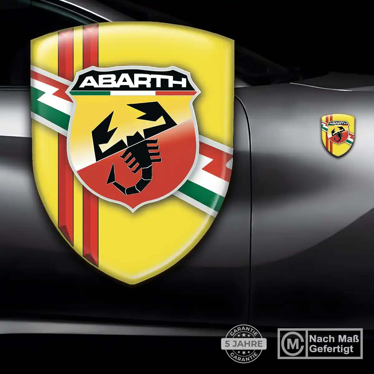 Abarth Silikon Aufkleber Auto Anspruchsvolles Design