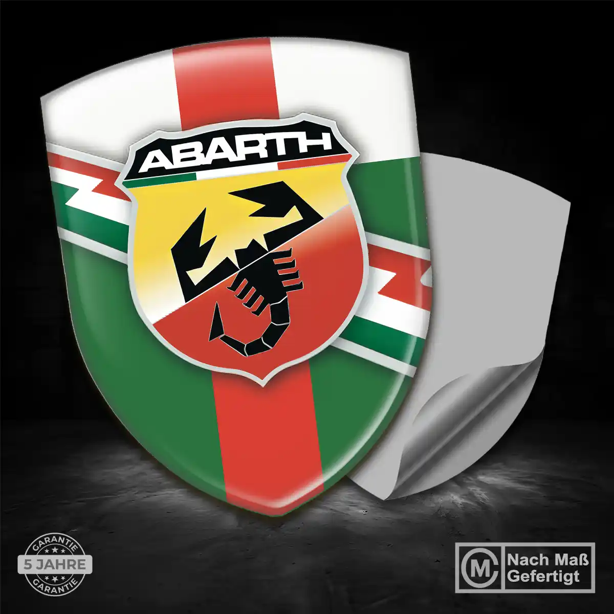 Abarth Silikon Aufkleber Auto Ausdrucksstarkes Design