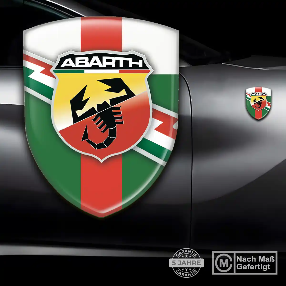 Abarth Silikon Aufkleber Auto Ausdrucksstarkes Design