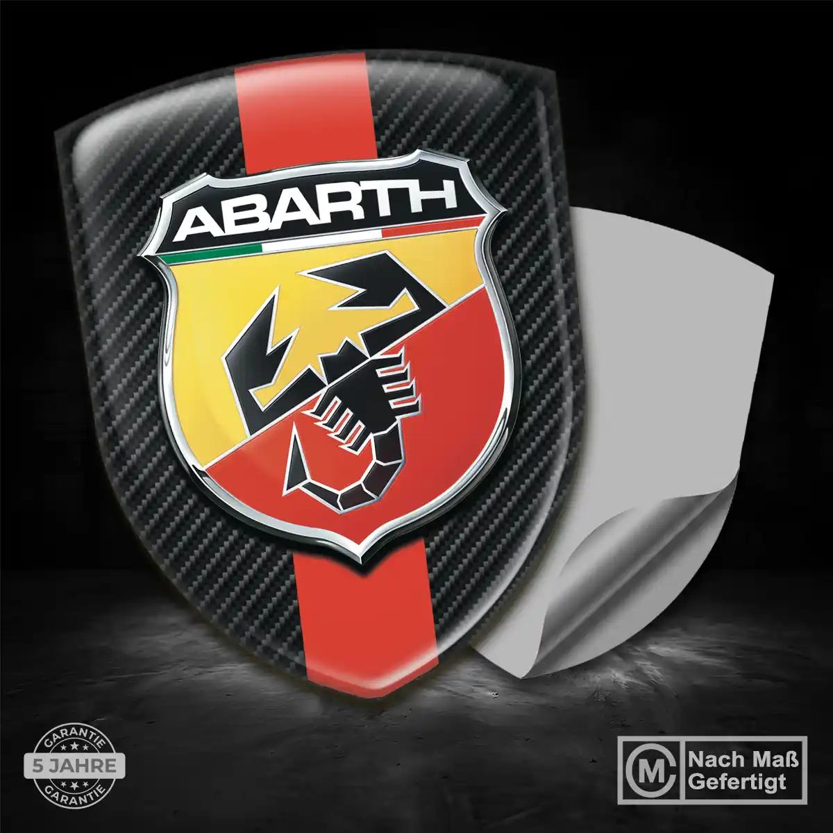 Abarth Silikon Aufkleber Auto Überzeugende Qualität