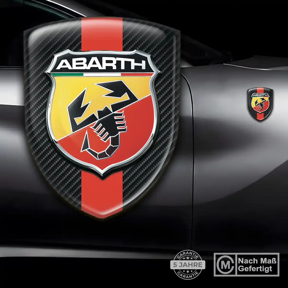 Abarth Silikon Aufkleber Auto Überzeugende Qualität
