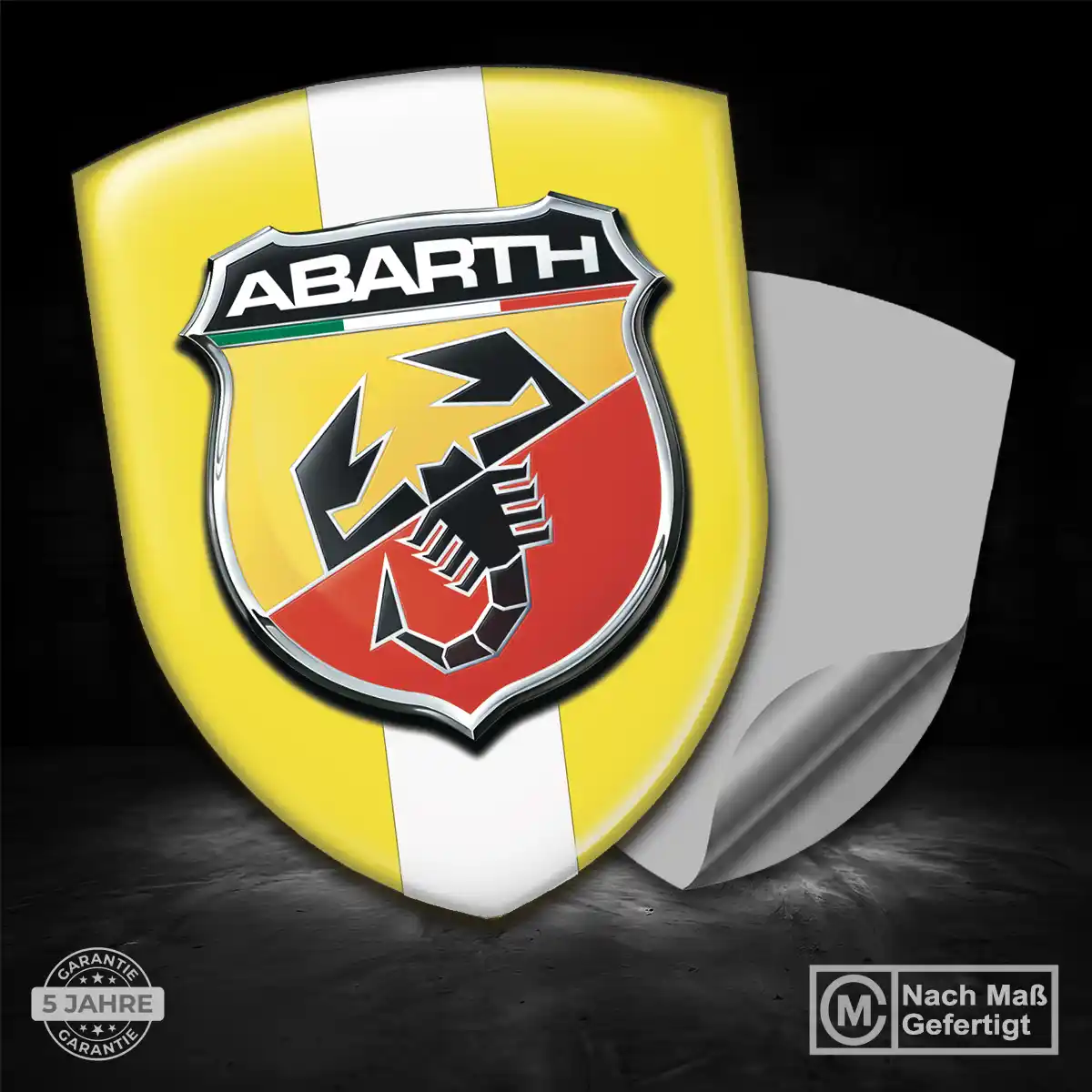 Abarth Silikon Aufkleber Auto Edles Design