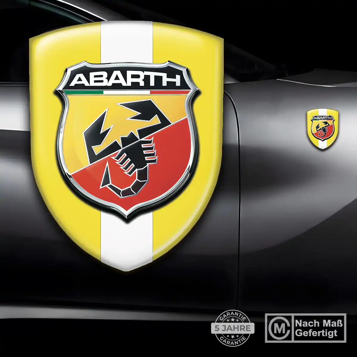 Abarth Silikon Aufkleber Auto Edles Design