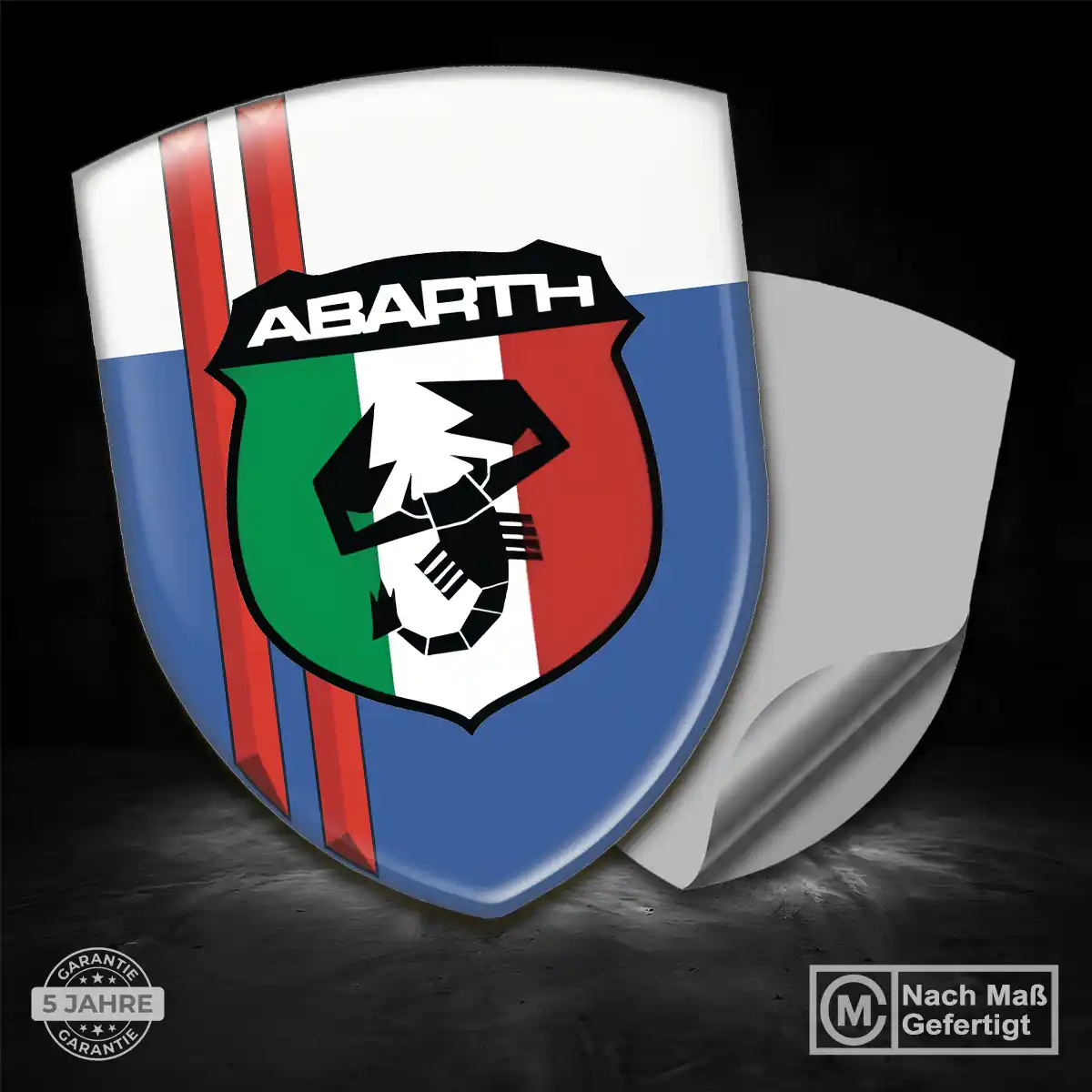 Abarth Silikon Aufkleber Auto Elegantes Design