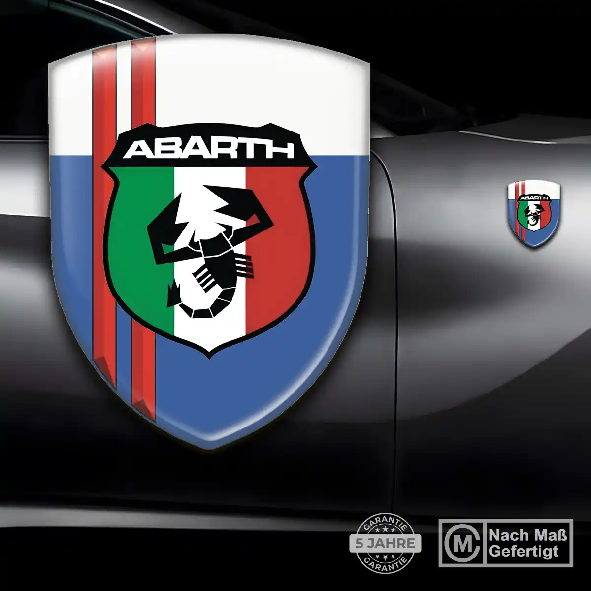 Abarth Silikon Aufkleber Auto Elegantes Design