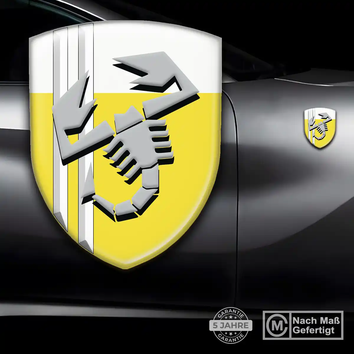 Abarth Silikon Aufkleber Auto Exterieurdesign