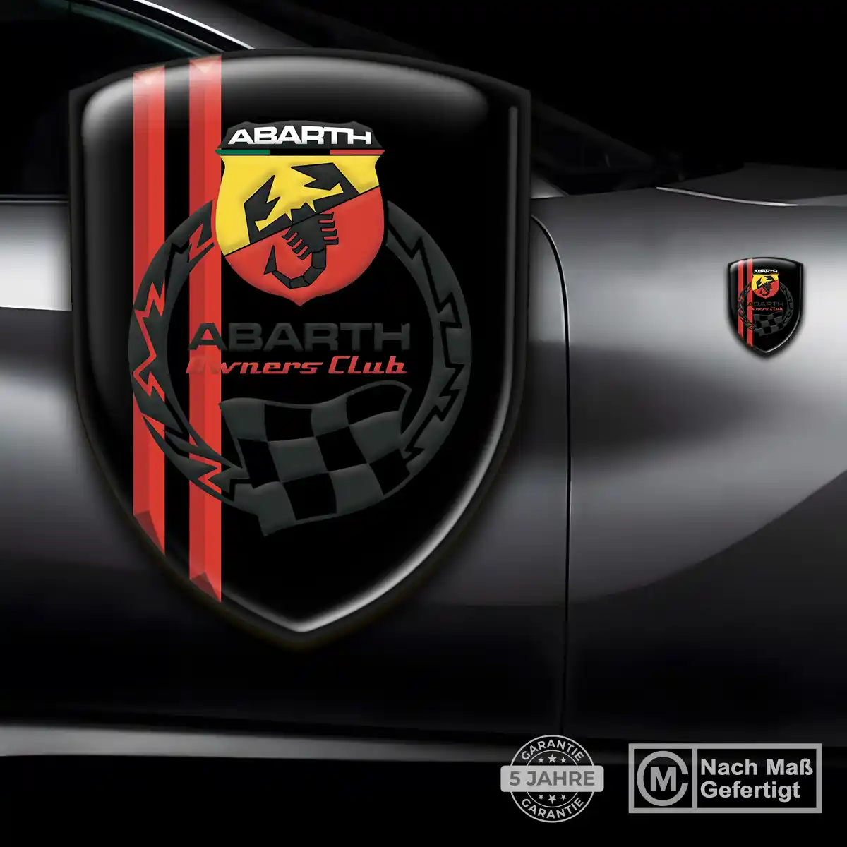 Abarth Silikon Aufkleber Auto Höchste Qualität