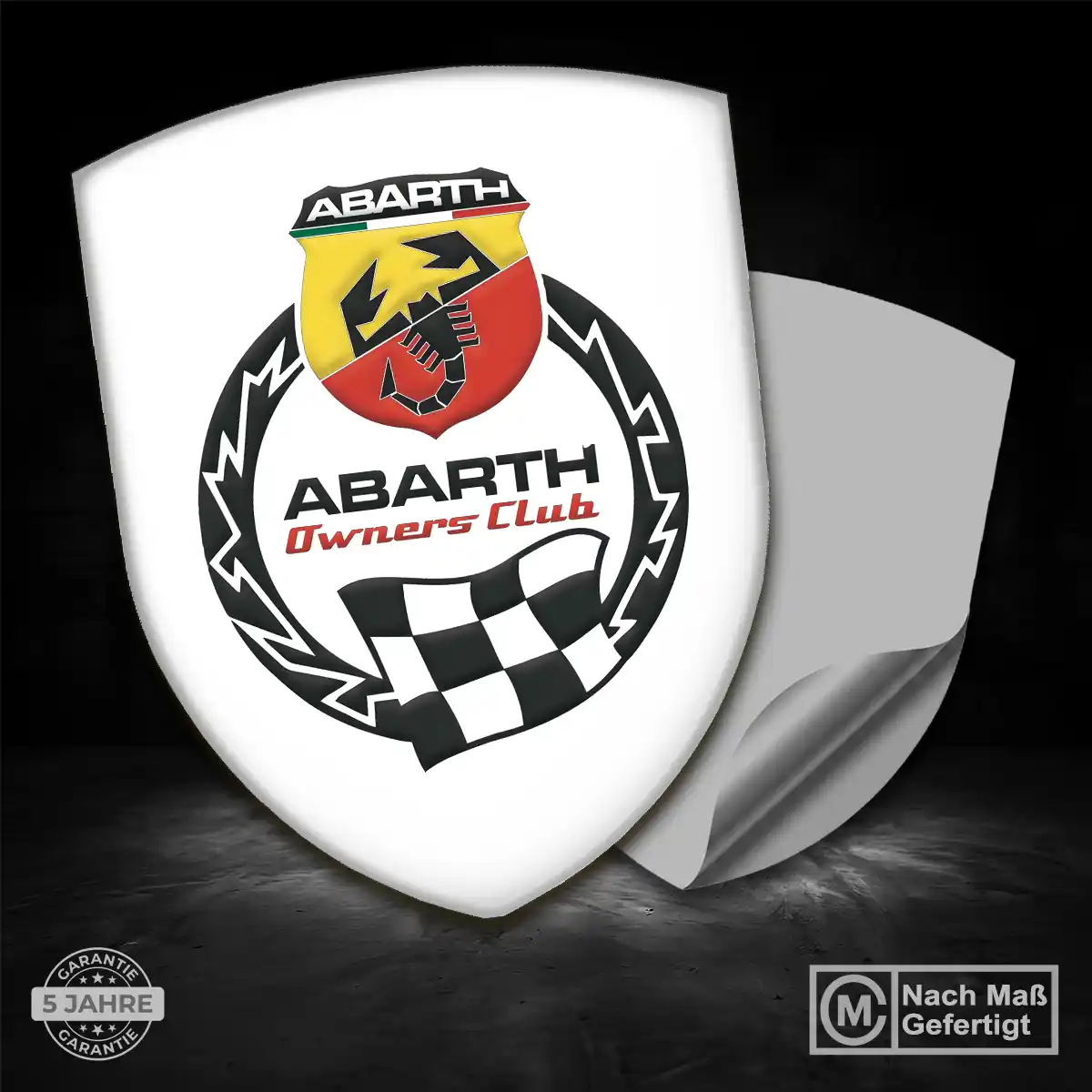 Abarth Silikon Aufkleber Auto Interieurdesign