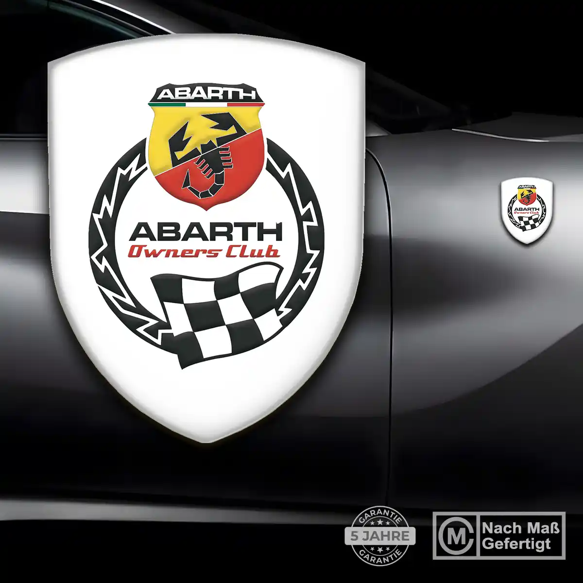 Abarth Silikon Aufkleber Auto Interieurdesign