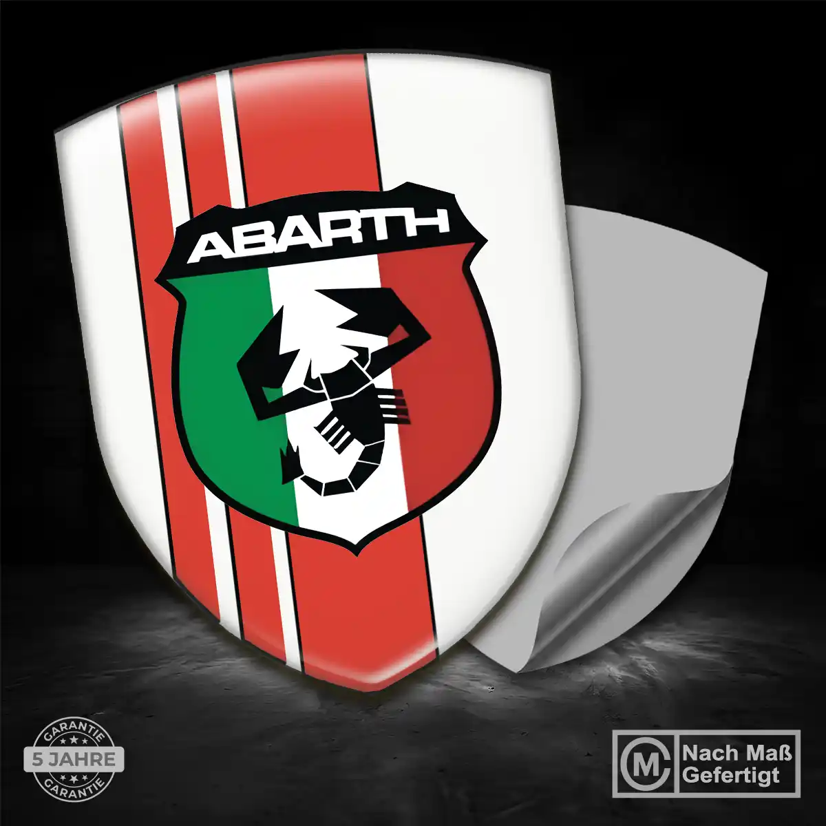 Abarth Silikon Aufkleber Auto Luxus-Edition
