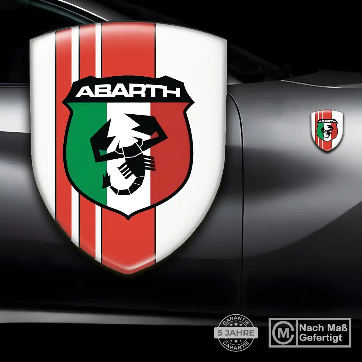 Abarth Silikon Aufkleber Auto Luxus-Edition