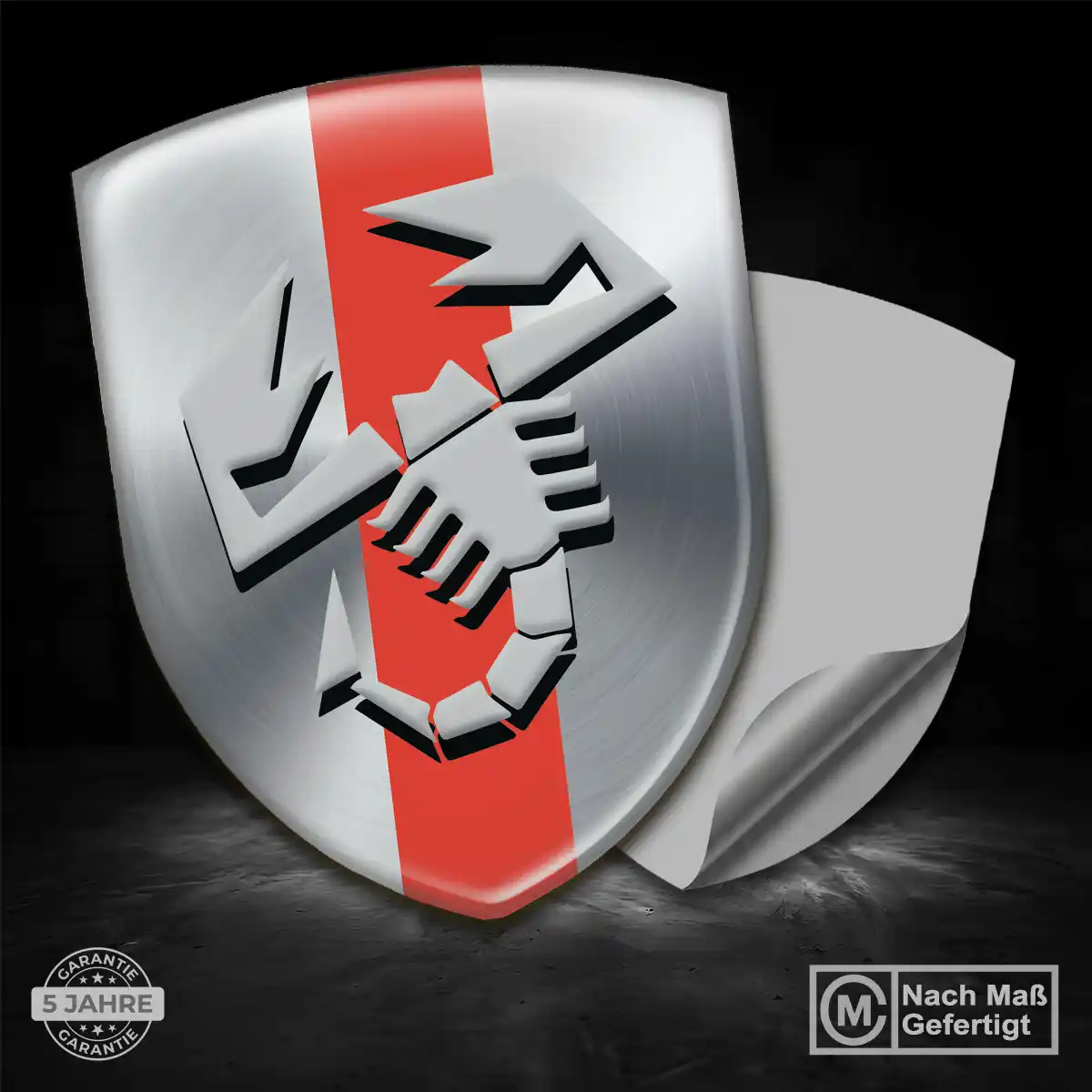 Abarth Silikon Aufkleber Auto Markenedition